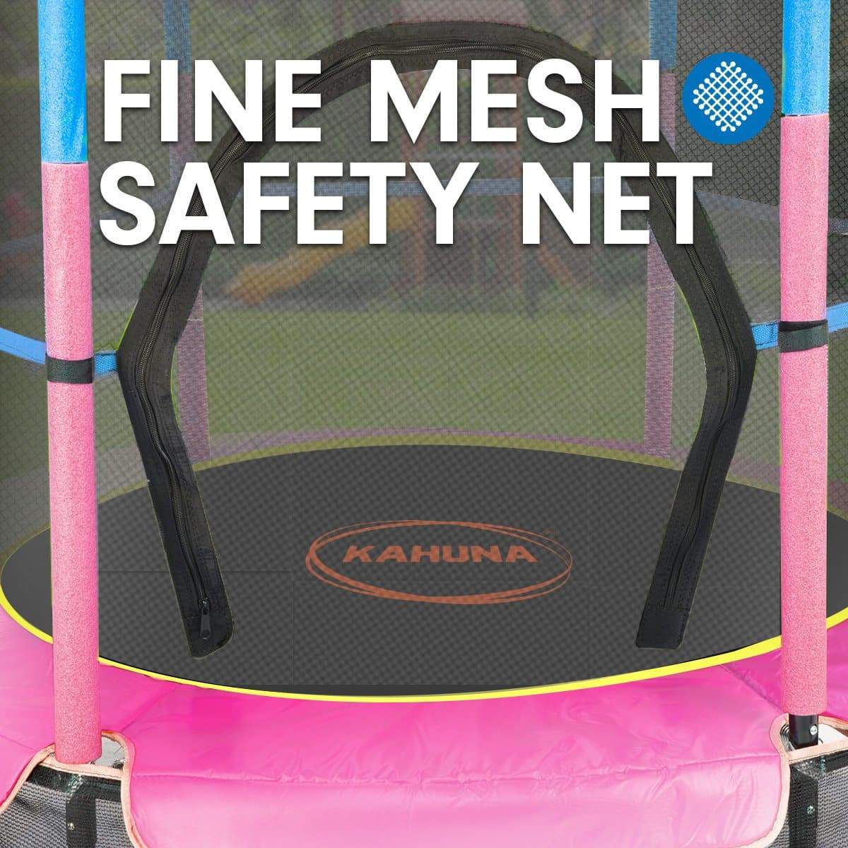 Kahuna Mini 4.5ft Trampoline Blue Pink