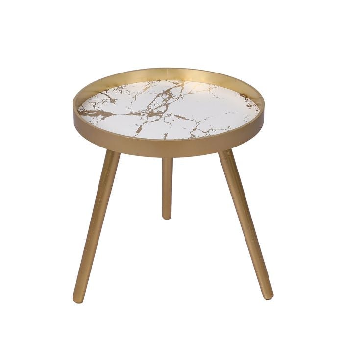 Modern Coffee Table Storage Bedside Table Plant Stand Wooden-Gold