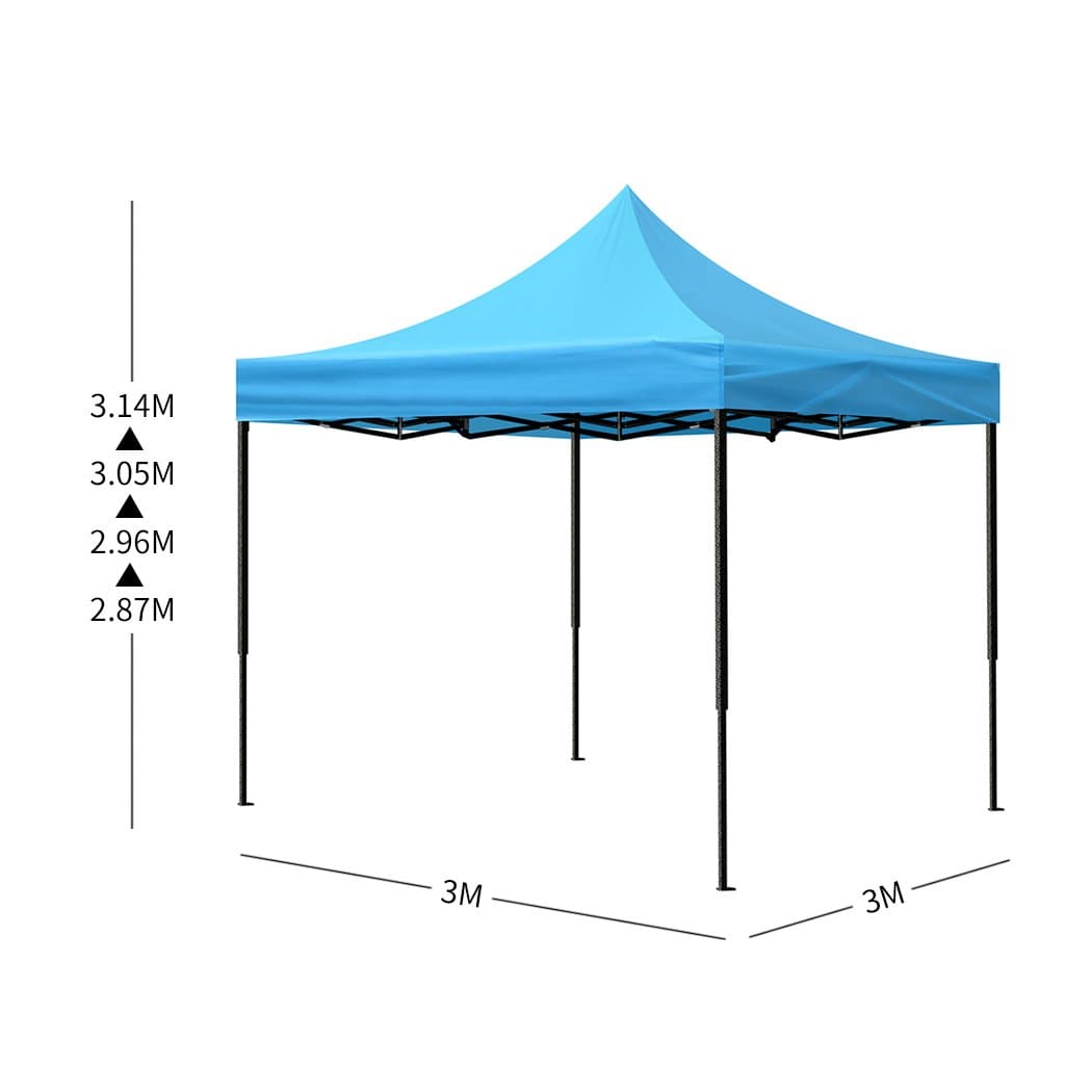 outdoor living Mountview Gazebo Tent 3x3 Outdoor Marquee Gazebos Camping Canopy Wedding Blue