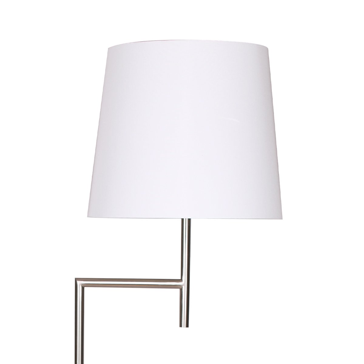 Nickel Metal Arc Floor Lamp