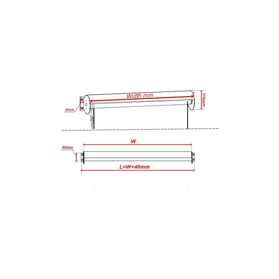 Outdoor Roller Blind Sun Screen Awning | Protect Your Space with an Aluminium Hood