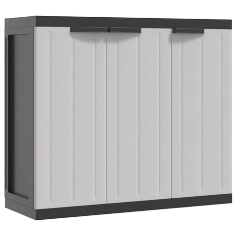 Outdoor Storage Cabinet-Grey and Black