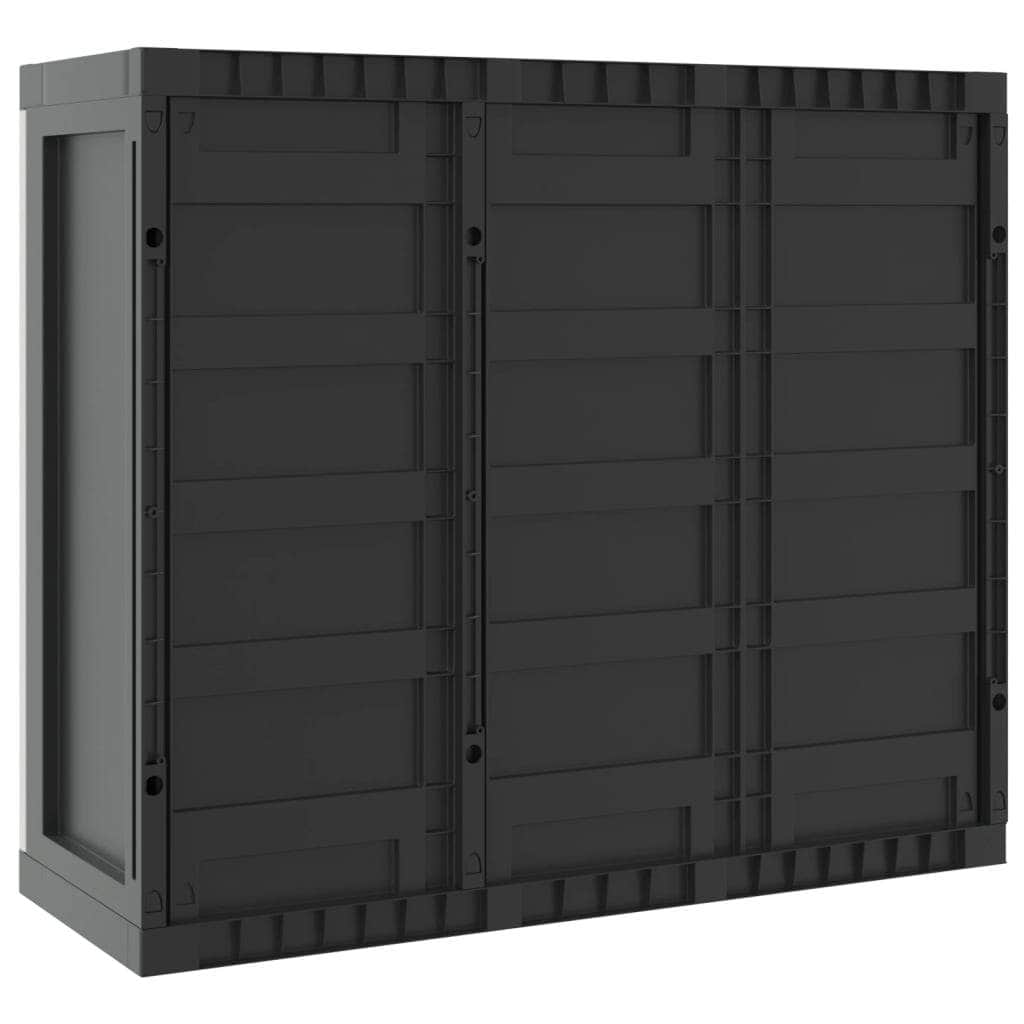 Outdoor Storage Cabinet-Grey and Black