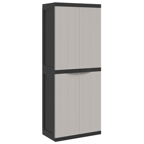 Outdoor Storage Grey and Black Cabinet