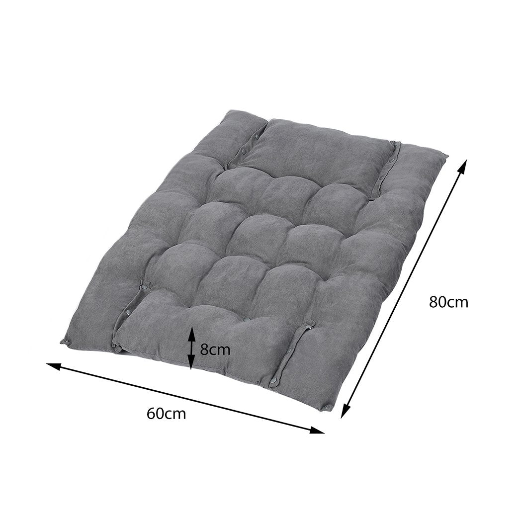 Pet Bed Pet Bed 2 Way Use Dog Cat Soft Warm Calming Mat Grey M