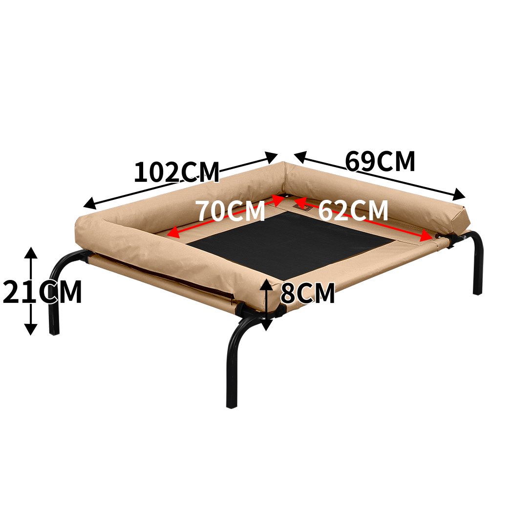 Pet Products Pet Bed Heavy Duty Frame Hammock  Trampoline Tan