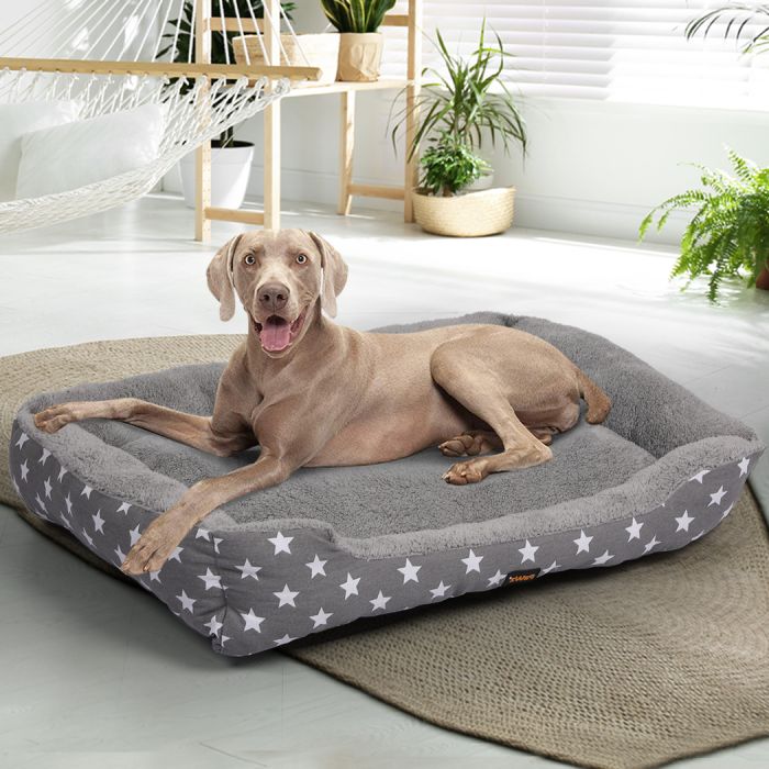 Pet Dog Cat Bed Deluxe Soft Cushion Lining Warm Kennel