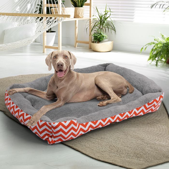 Pet Dog Cat Bed Deluxe Soft Cushion Lining Warm Kennel