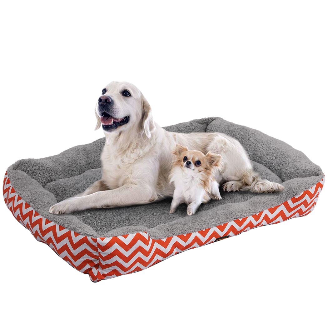 Pet Dog Cat Bed Deluxe Soft Cushion Lining Warm Kennel