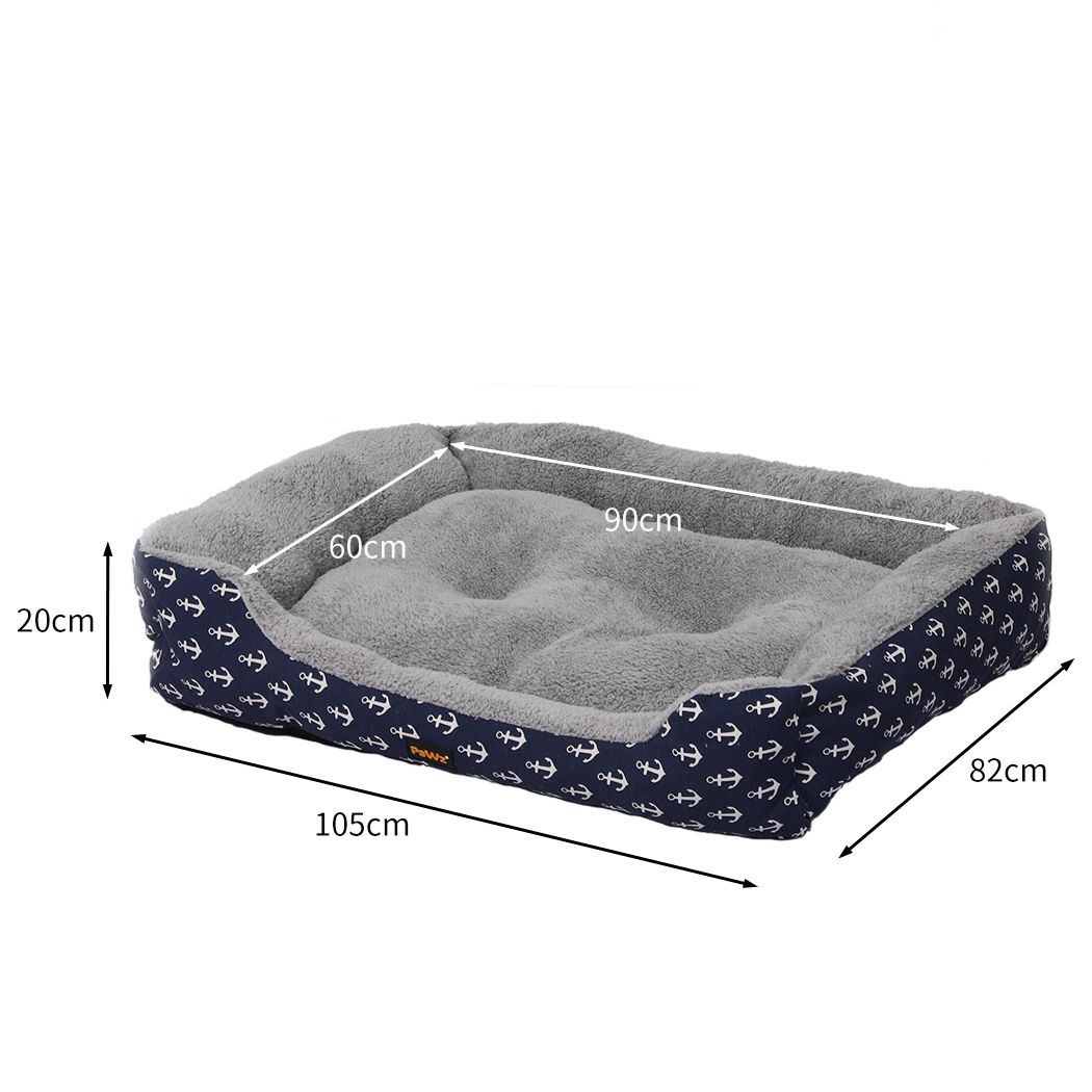 Pet Dog Cat Bed Deluxe Soft Cushion Lining Warm Kennel