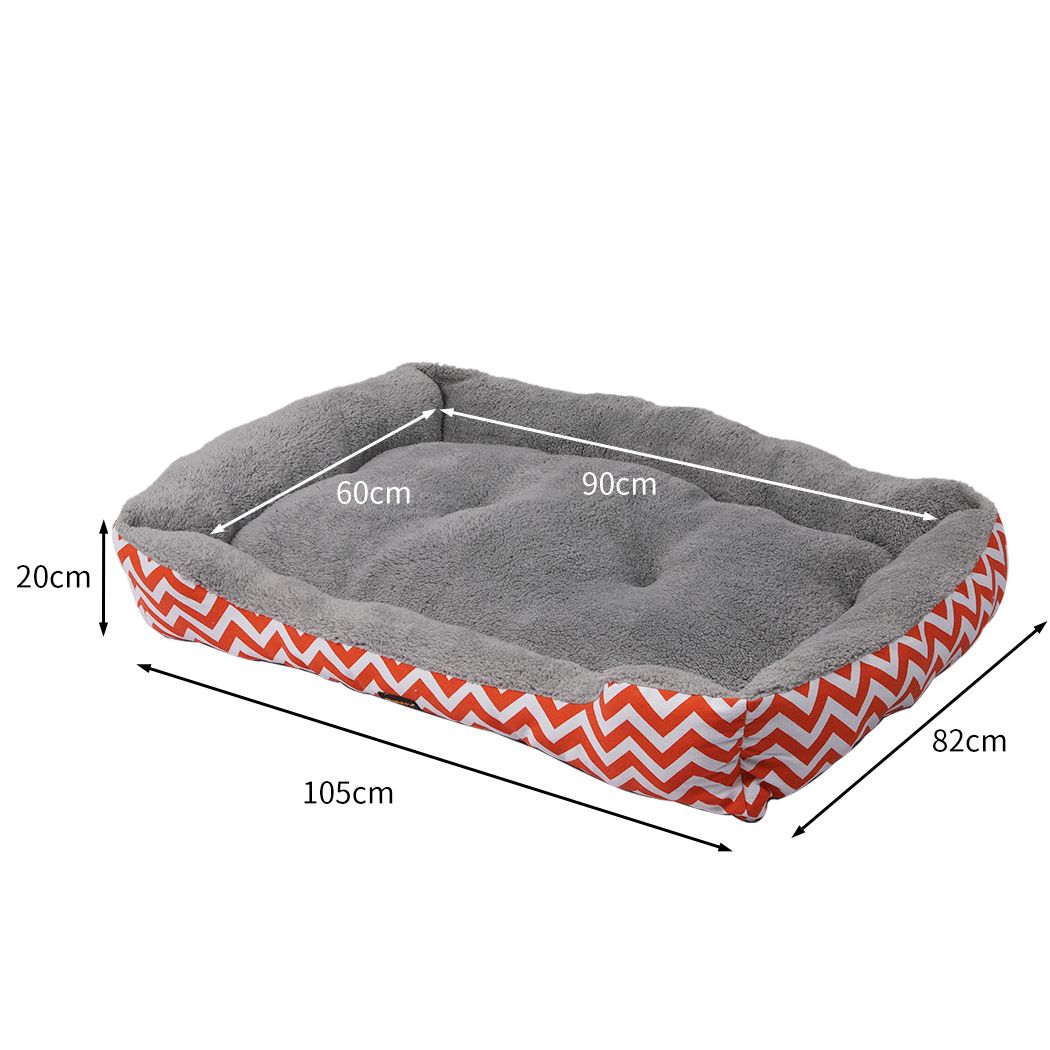 Pet Dog Cat Bed Deluxe Soft Cushion Lining Warm Kennel