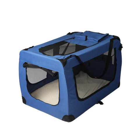 Pet Products Pet Travel Carrier Kennel Folding Soft Sided Dog Crate For Car Cage Large M