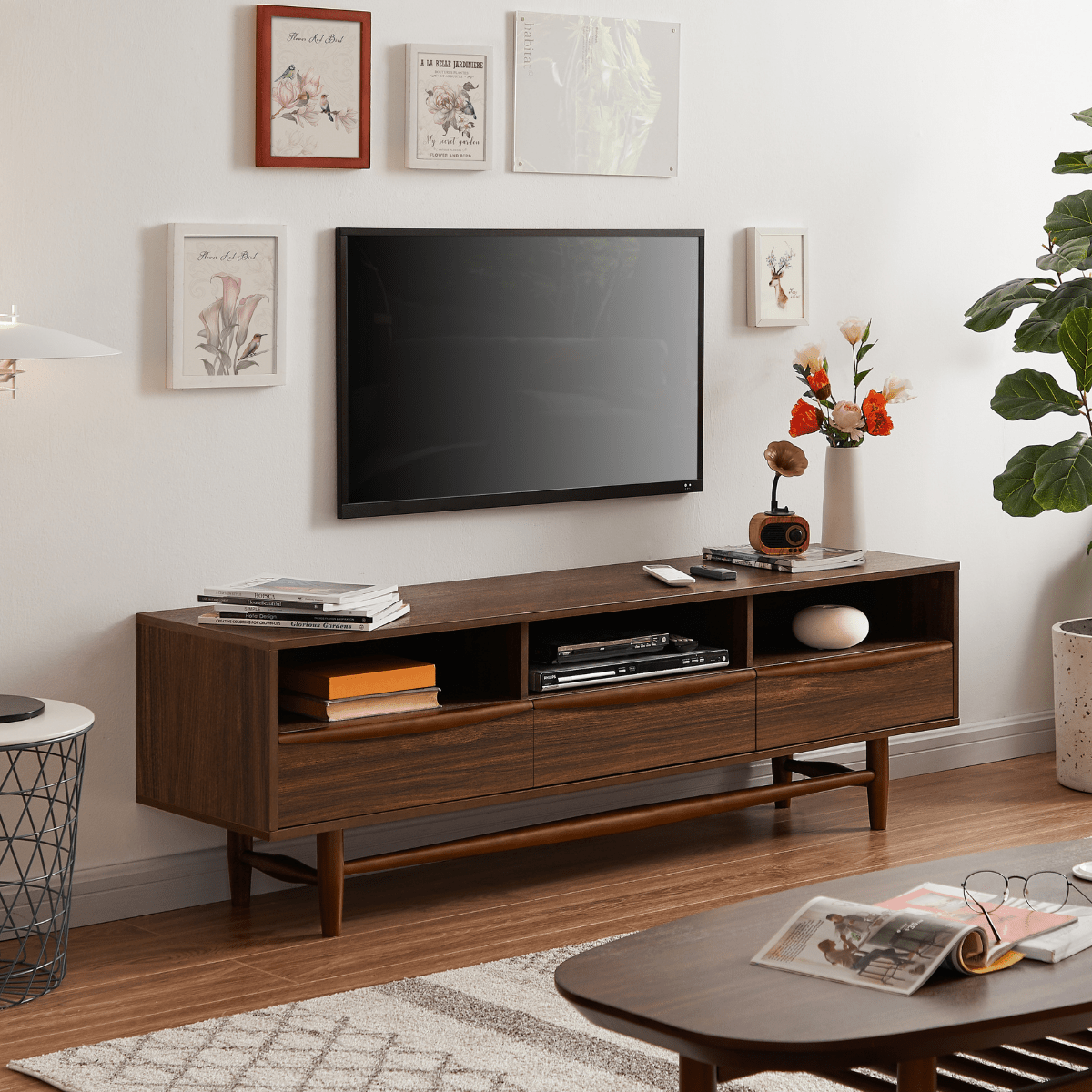 Pierre Walnut Tv Unit