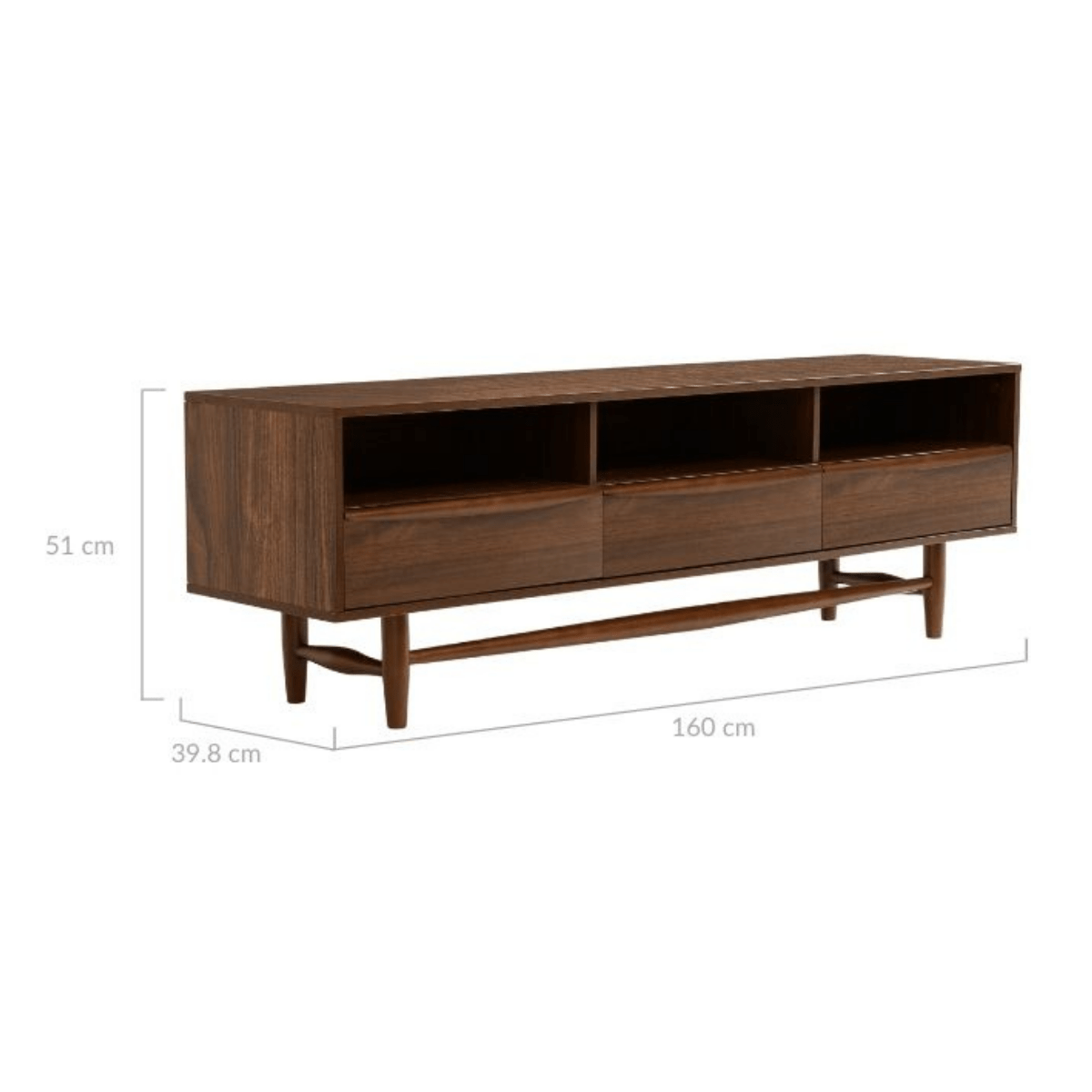 Pierre Walnut Tv Unit