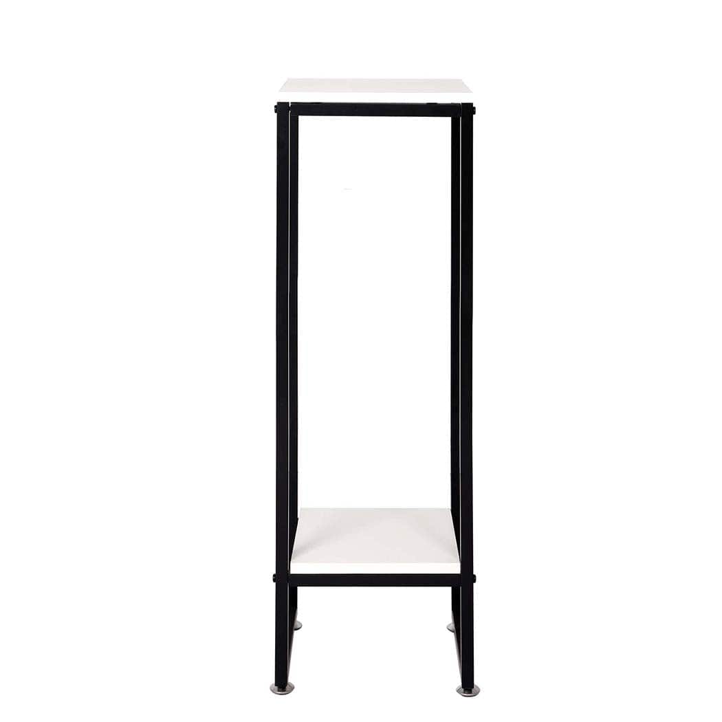 Plant Stand Garden Home Outdoor Indoor Flower Pot Shelf Metal White L