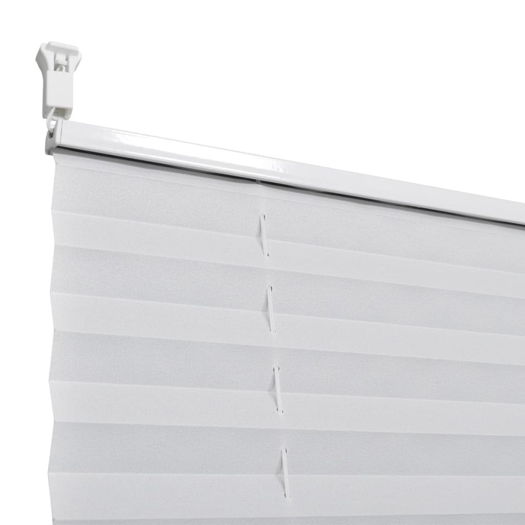 Plisse Blind 80x150cm White Pleated Blind