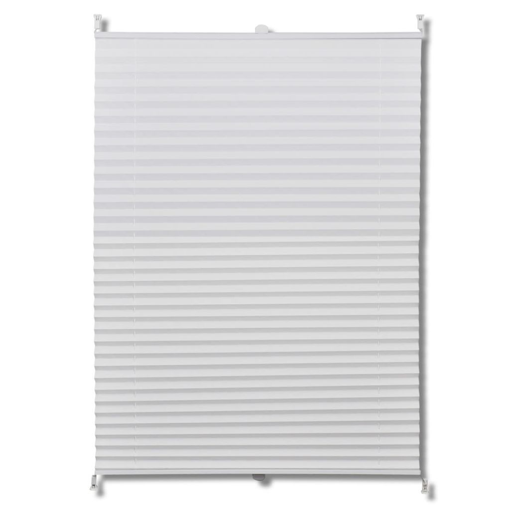 Plisse Blind 80x150cm White Pleated Blind