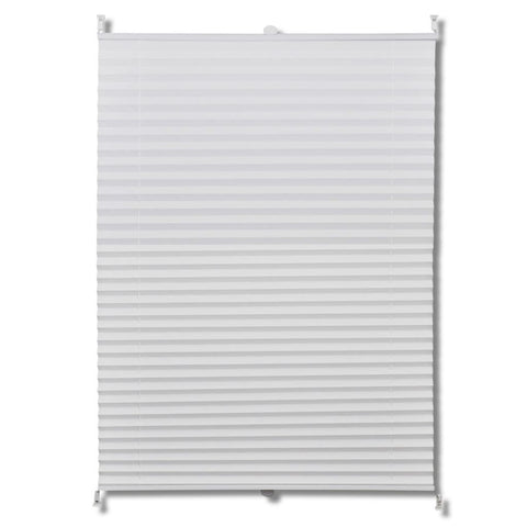 Plisse Blind White Pleated Blind L