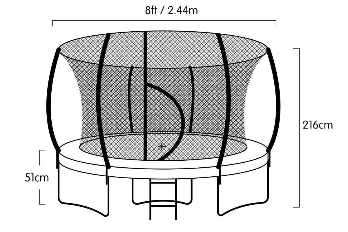 Pro 8ft Trampoline