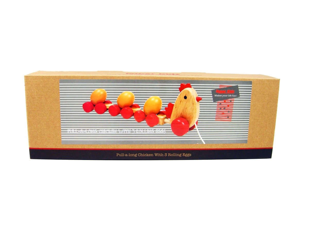 toys for infant Pull-A-Long Chicken W 3 Eggs