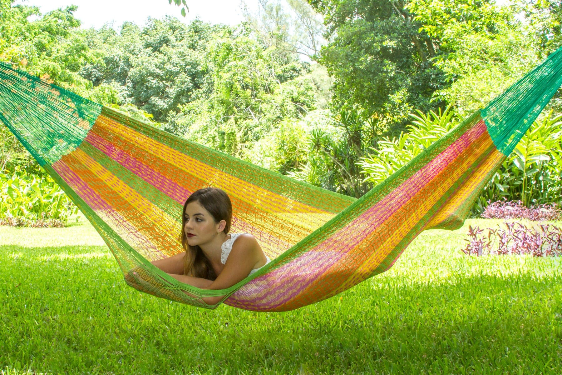 Queen Size Cotton Mexican Hammock in Radiante Colour