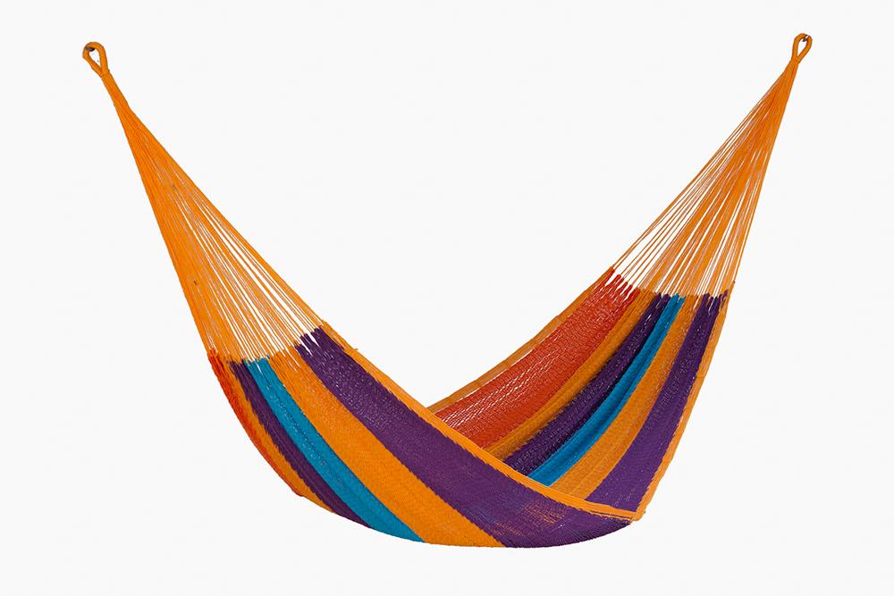 Hammock Queen Size Outoor Cotton Mayan Legacy Mexican Hammock in Alegra