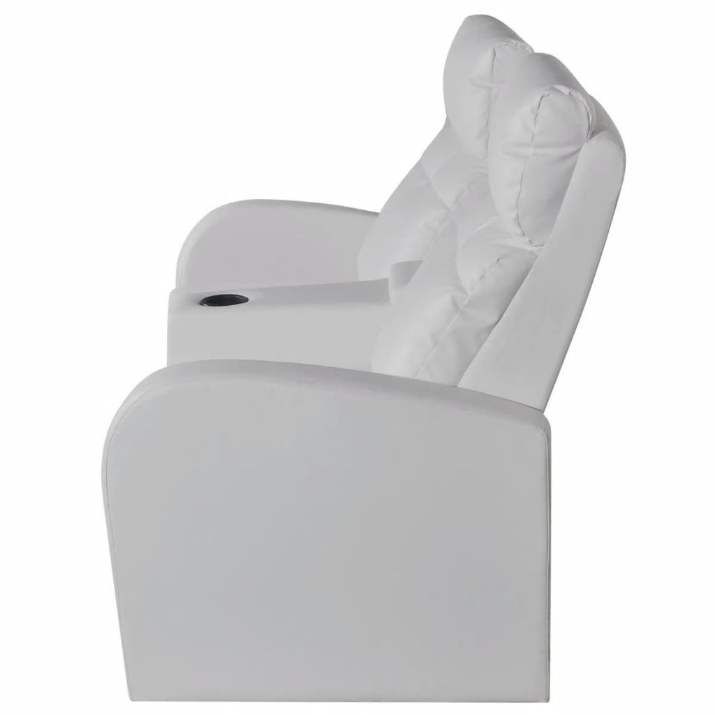 Recliner 2-seat Artificial Leather White