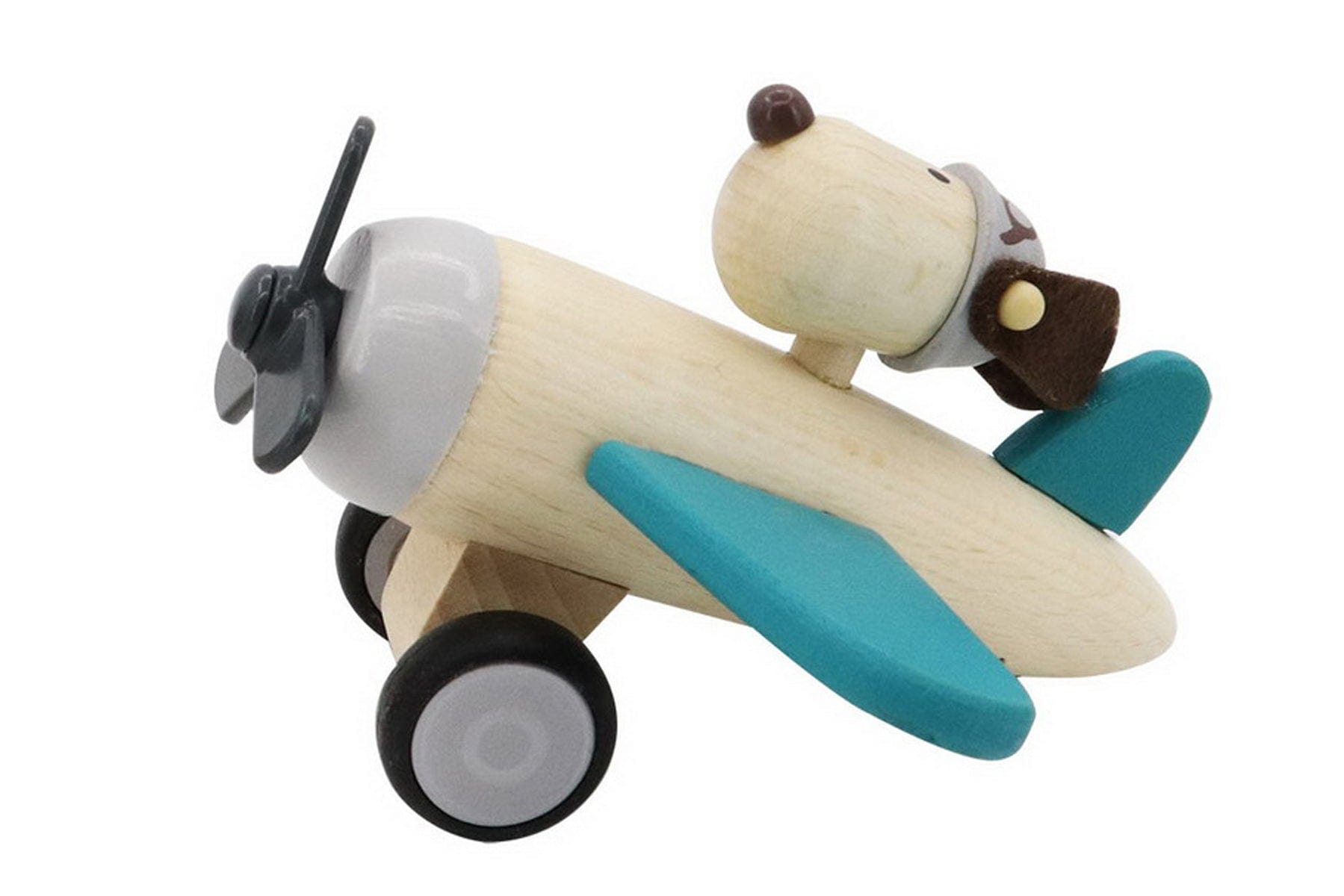 Retro Md Plane With Cute Dog Drive Green