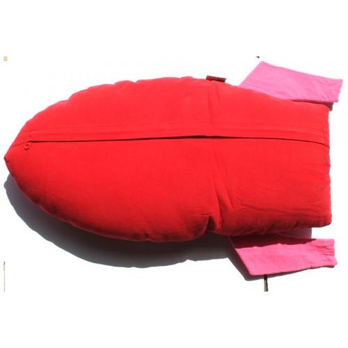 Toys Roket Cuddling Cushion Red