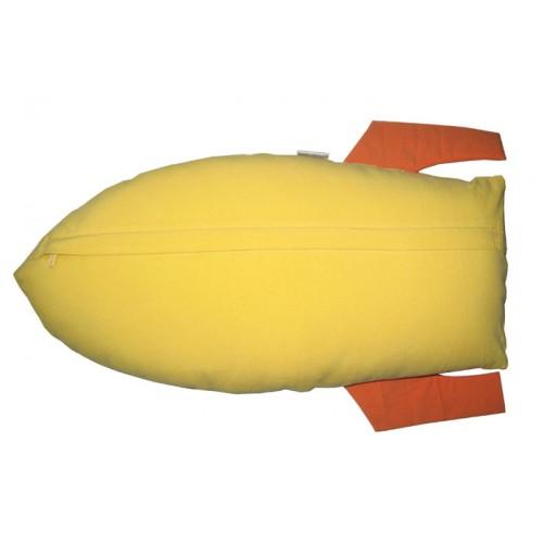 Toys Roket Cuddling Cushion Yellow