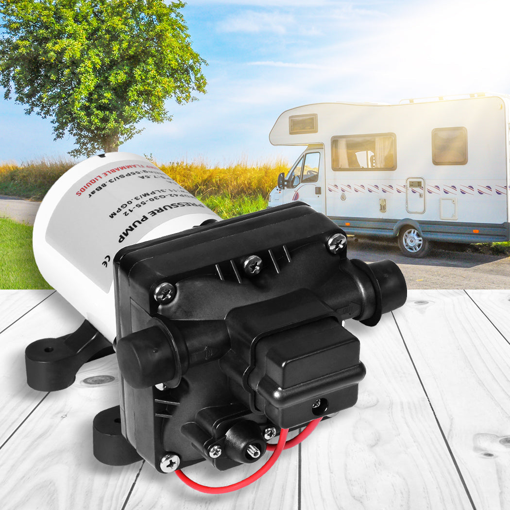 RV Water Pump 12V Caravan High Pressure Self-priming Motorhome Boat