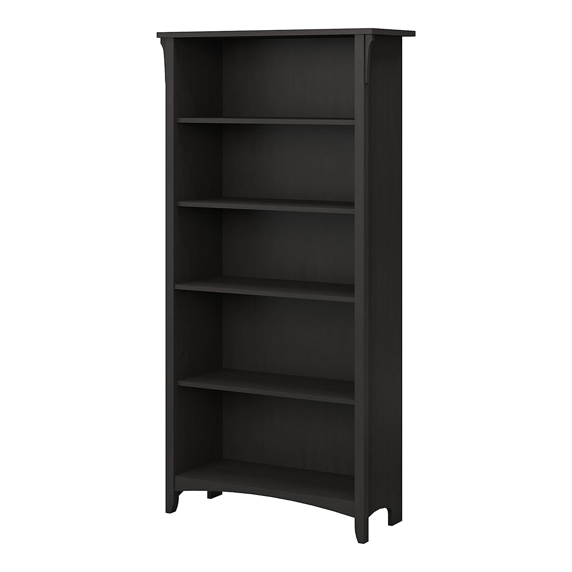 Salinas 5 Shelf Bookcase White/Black