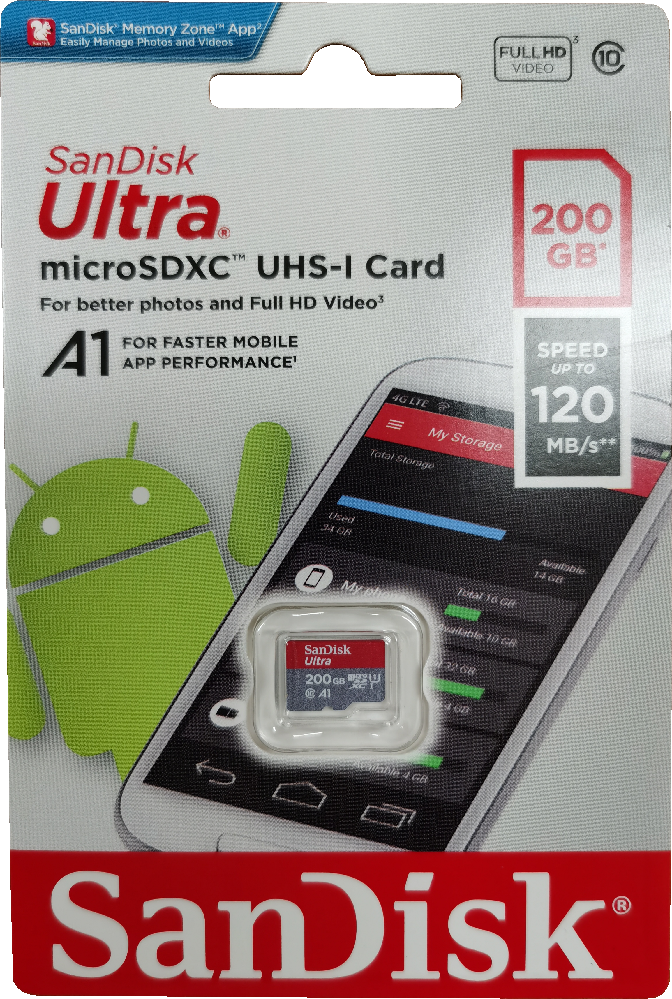 Back Up & Storage SANDISK SDSQUA4-200G-GN6MN Micro SDXC