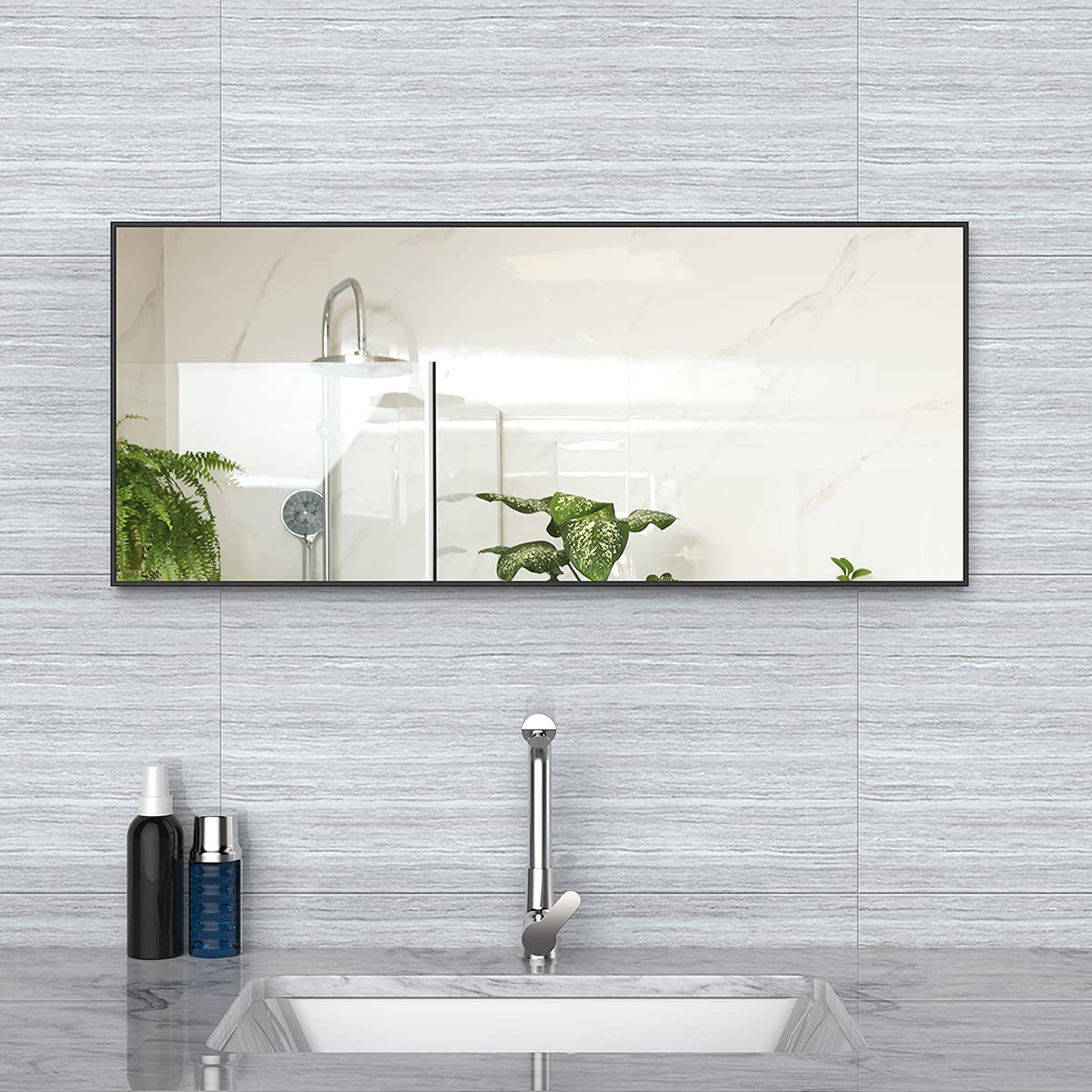 Set of 2 Full-Length Mirror Long Standing for Bedroom and Bathroom