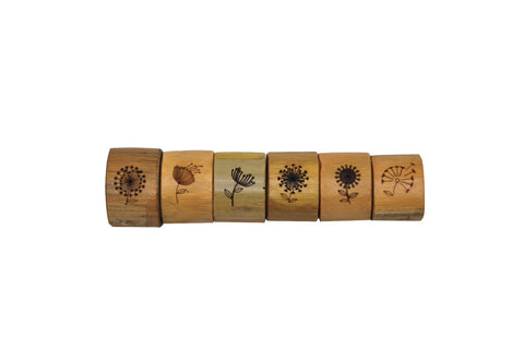 Kitchenware Set of 6 Bamboo Napkin Ring