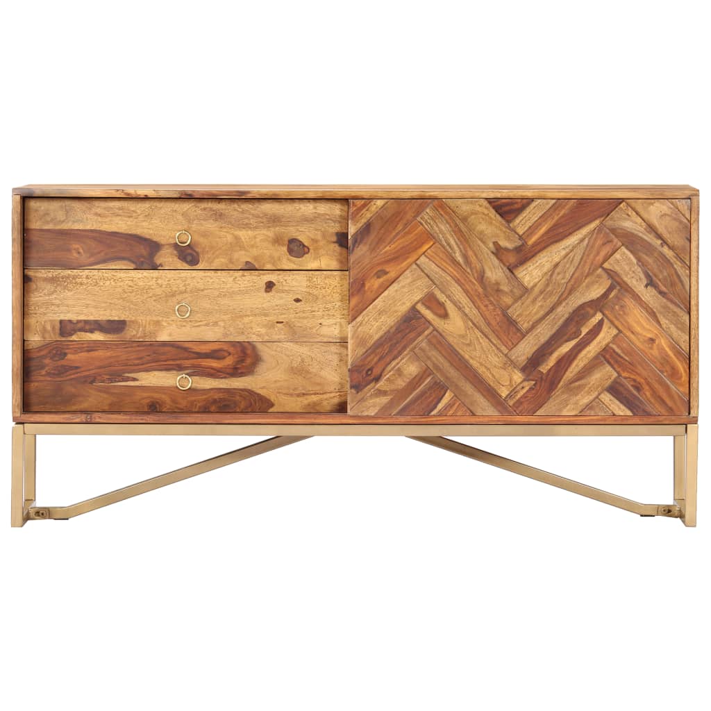 Sideboard 118x30x60 cm Solid Sheesham Wood