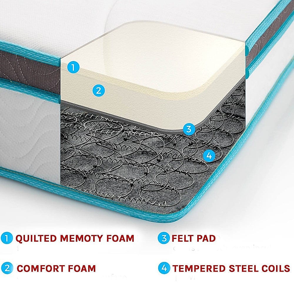 Simple Deals Double 20cm Memory Foam and Innerspring Hybrid Mattress