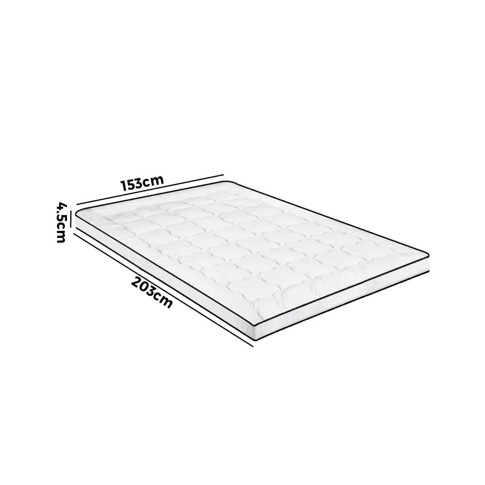 Simple Deals Pillowtop Mattress Topper Pad Microfibre Luxury Protector Cover Queen