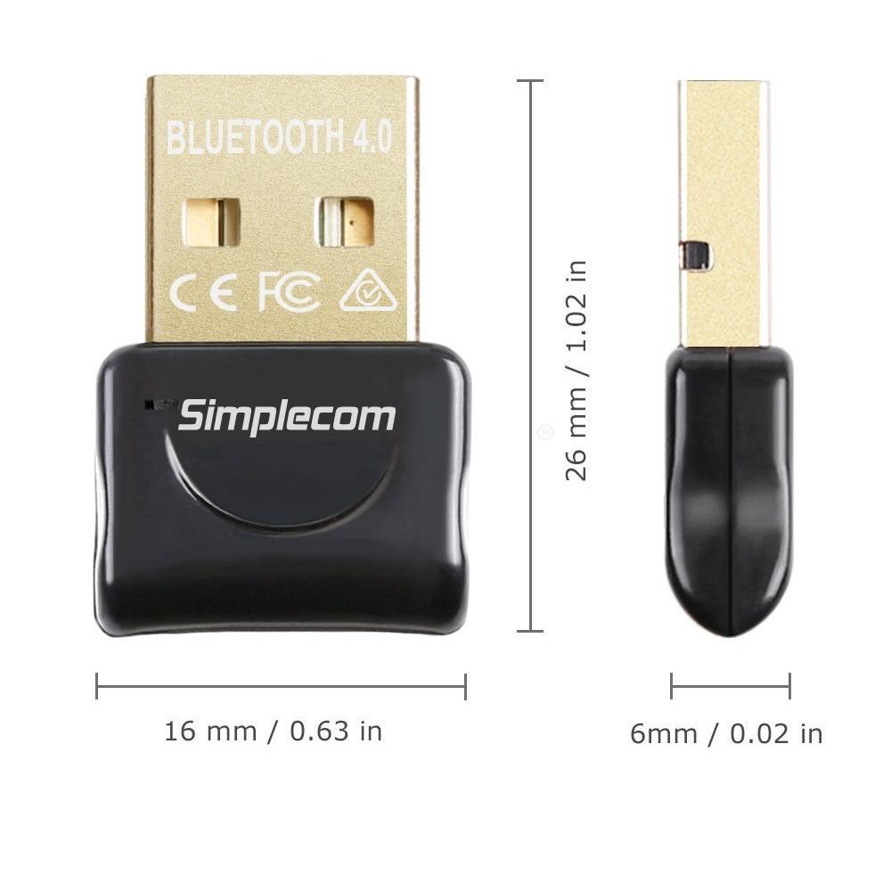 Computer Accessories Simplecom NB407 USB Bluetooth 4.0 Widcomm Adapter Wireless Dongle with A2DP EDR