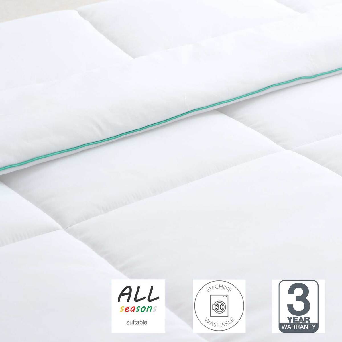 Bedding Single Size Soft Quilt-white