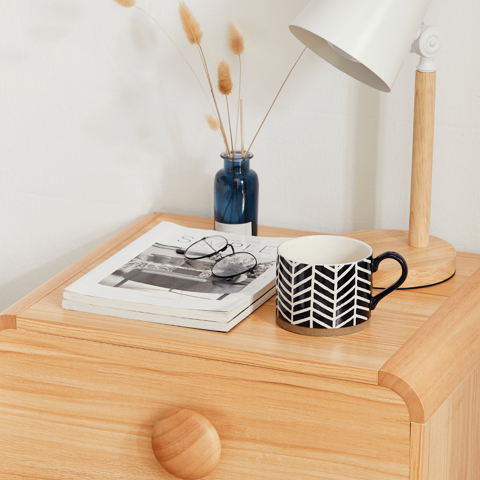 Spencer Natural Bedside Table