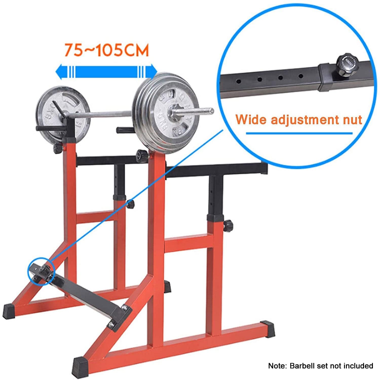 Squat Rack Barbell Rack Dip Station Home Fitness Gym Bench Press Bar Weight