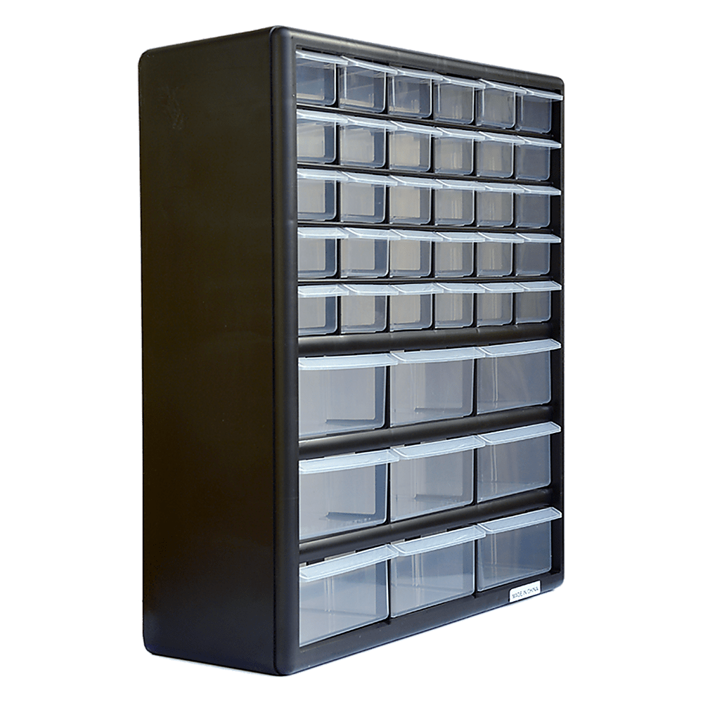 Storage Cabinet Drawers 39 Plastic Tool Box Containers Organiser Cupboard