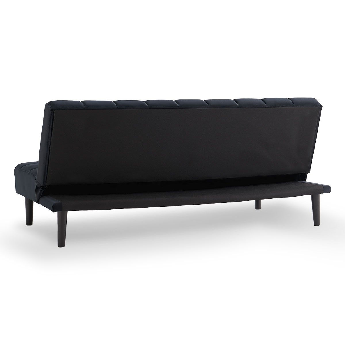 indoor furniture Suede Fabric Sofa Bed Furniture Lounge Seat Black