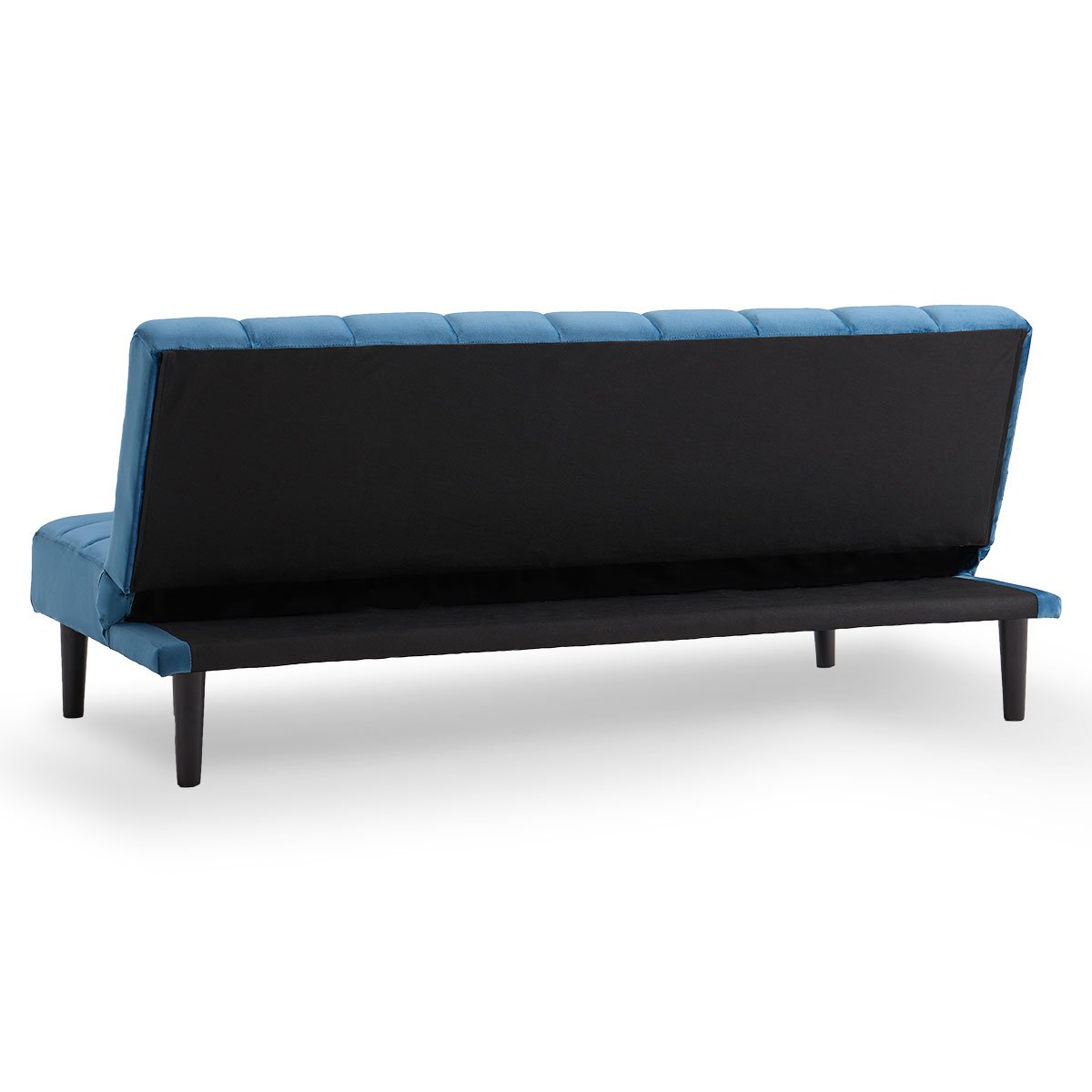 indoor furniture Suede Fabric Sofa Bed Furniture Lounge Seat Blue