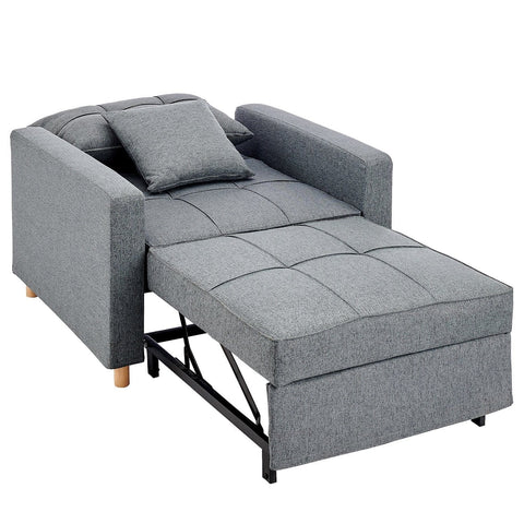 Suri 3-in-1 Convertible Sofa Chair Bed by - Grey