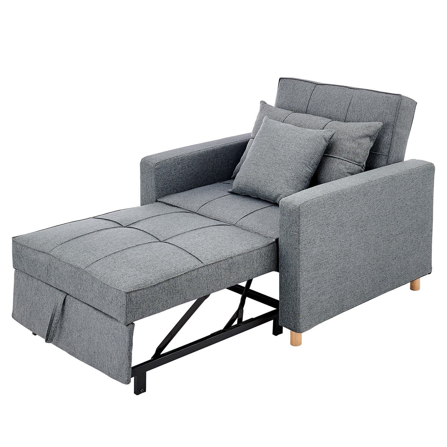 Suri 3-in-1 Convertible Sofa Chair Bed by - Grey