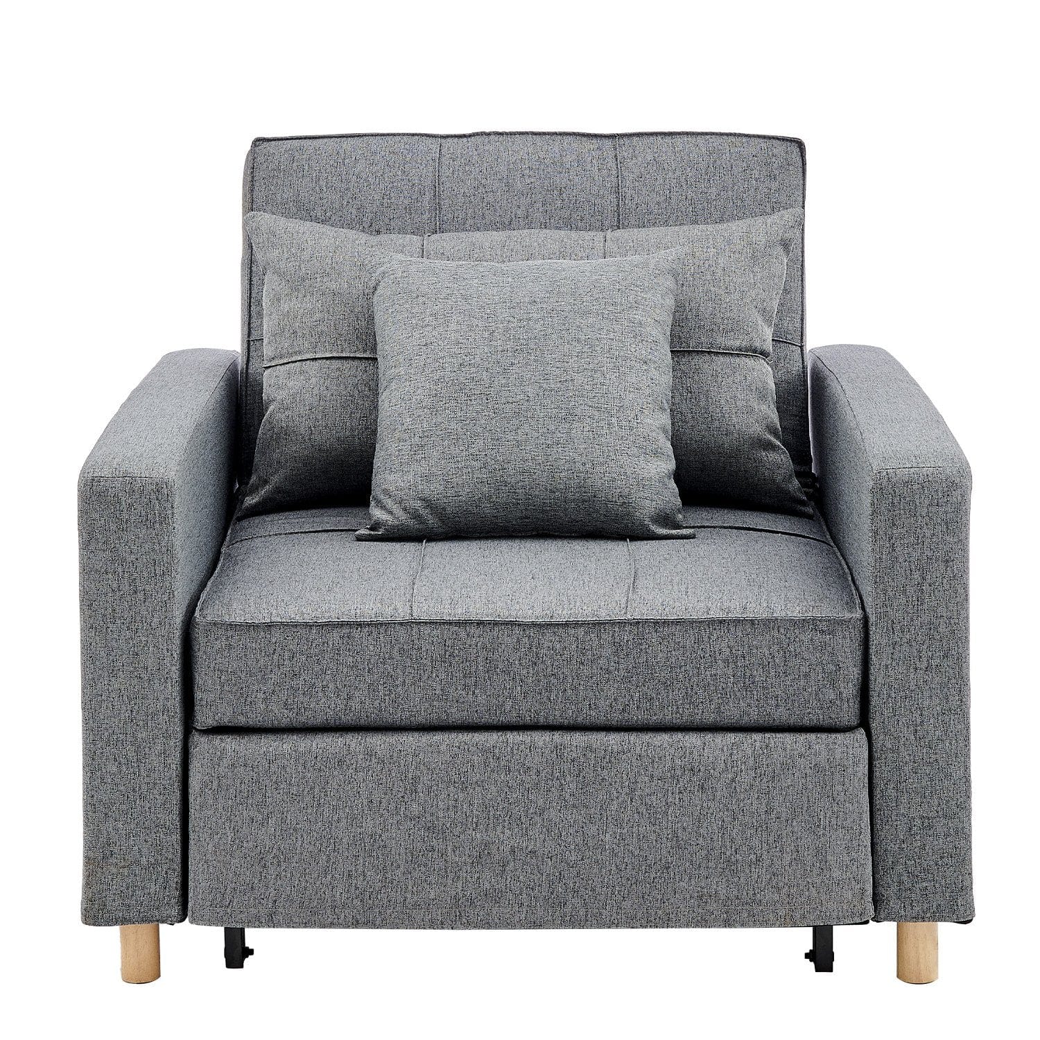 Suri 3-in-1 Convertible Sofa Chair Bed by - Grey