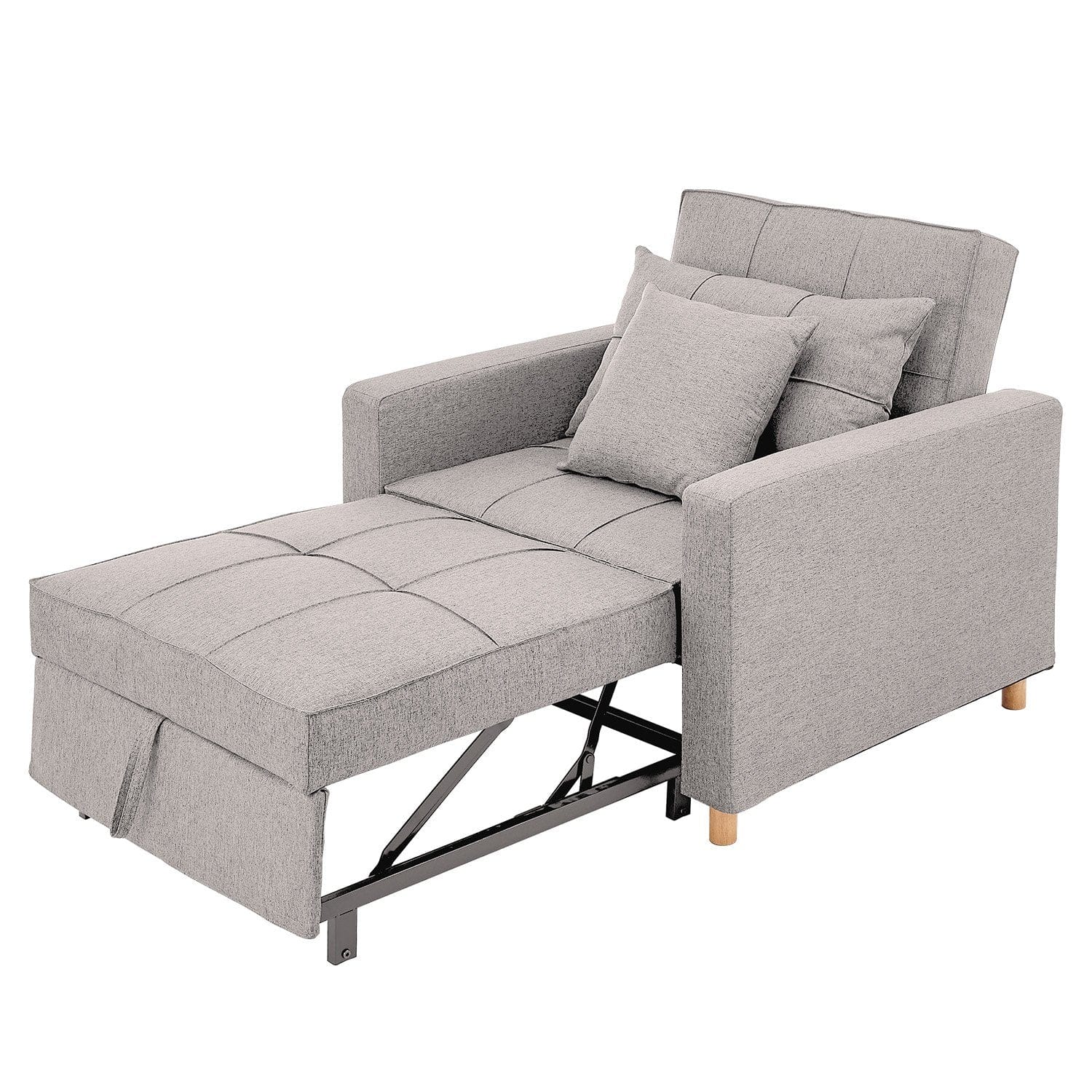 Suri 3-in-1 Convertible Sofa Chair Bed by - Khaki