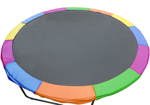 Trampoline 12ft Replacement Outdoor Round Spring Pad Cover - Rainbow